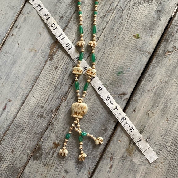 Unique Vintage Jewelry - Vintage elephant necklace. Good karma.